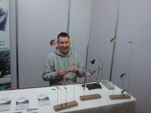 Denis O Toole with some of his templedog style salmon tubes